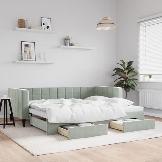 Un espace mieux organise grace a ce commode avec tiroirs, aux accents metalliques, finition gris et naturel