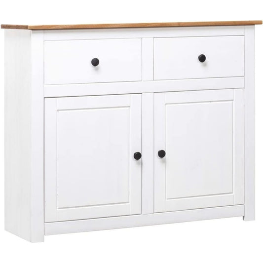 Une touche de caractere, buffet aux lignes soignees dans un ton blanc