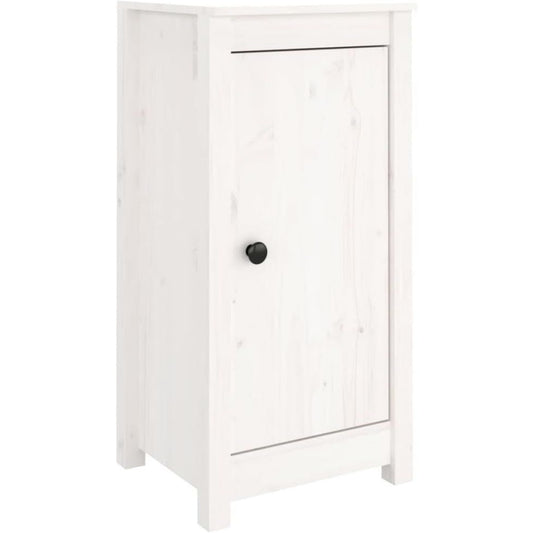 Pour un interieur harmonieux, buffet avec portes, a l'aspect bois en finition blanc et naturel