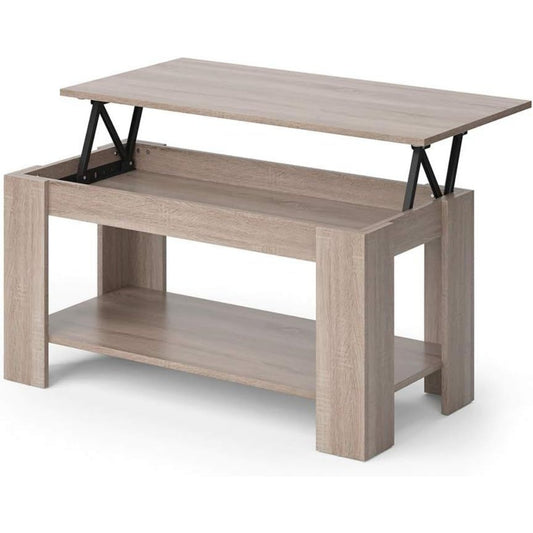 Un espace mieux organise grace a ce table basse aux lignes soignees, finition non determine